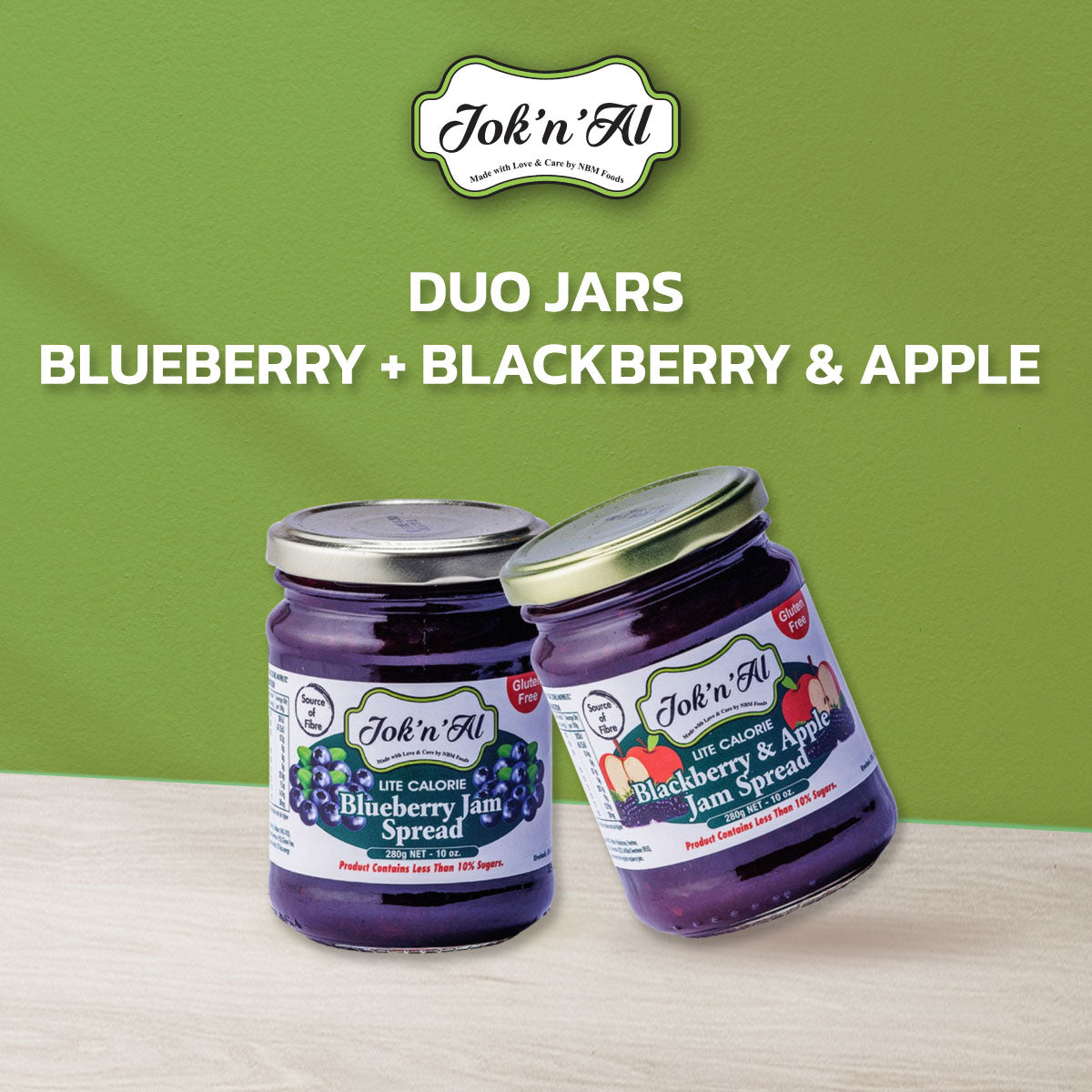 Duo Jars B (Blueberry + Blackberry & Apple)