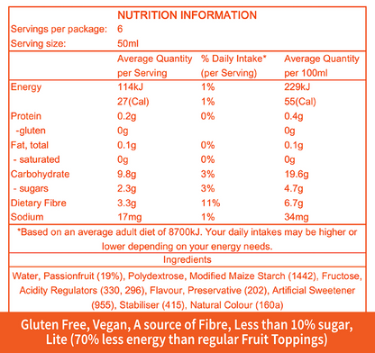 Passionfruit Topping