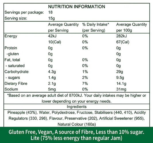 Pineapple Jam Spread